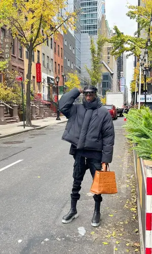 Jnr Choi wearing Entire Studios jacket