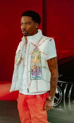 Roddy Ricch wearing Bottega Veneta boots