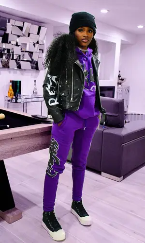 Omeretta The Great wearing Selfpaid hoody