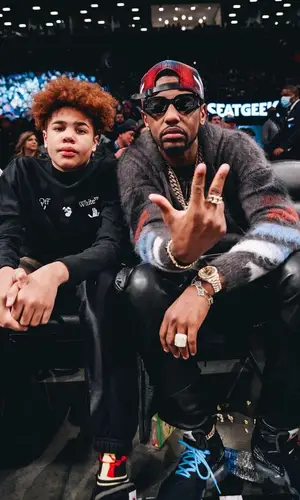 Fabolous wearing Off-White sweater