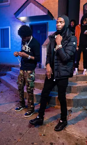 BlocBoy JB’s Outfit in Moncler Jacket, Givenchy Sweatshirt & Amiri Jeans (2022)