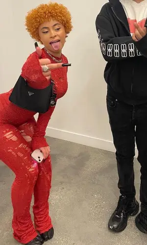 Ice Spice wearing Maison Margiela boots