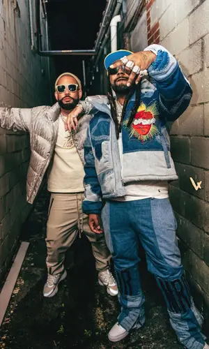 DJ Drama wearing Dior jacket