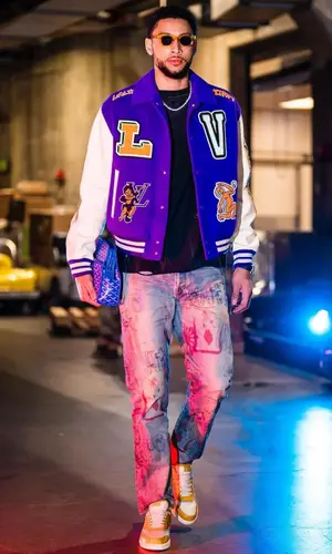 Ben Simmons wearing Balenciaga jeans