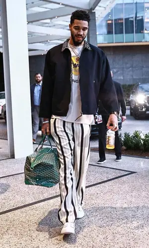 Jayson Tatum wearing Honor The Gift pants