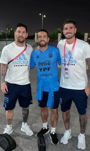 Lionel Messi’s Outfit in Adidas T-Shirt (2022)