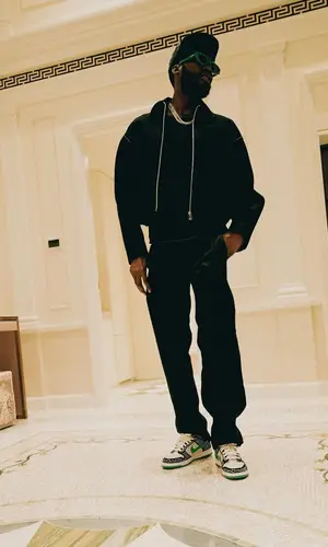 Meek Mill wearing Prada pants