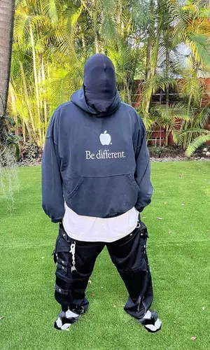 ASAP Bari wearing Balenciaga hoody