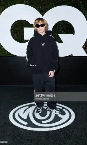 The Kid Laroi’s Outfit in Adidas Hoodie & Balenciaga Eyewear (2022)
