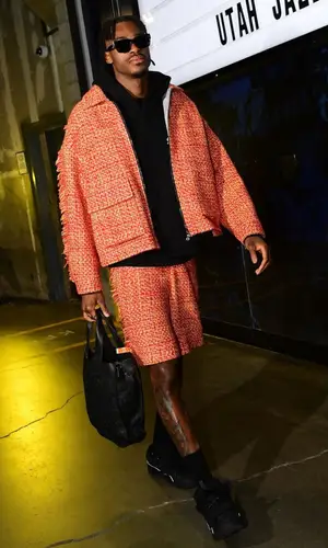 Jarred Vanderbilt wearing Louis Vuitton eyewear