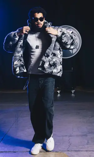 Karl Anthony Towns wearing Balenciaga jeans