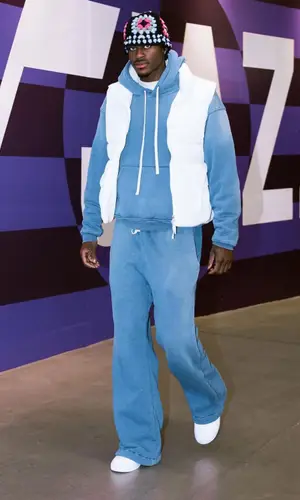 Jarred Vanderbilt wearing Cout De La Liberte hoody