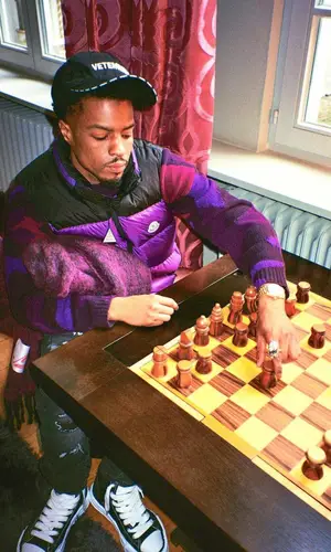 Pierre Bourne wearing Vetements cap