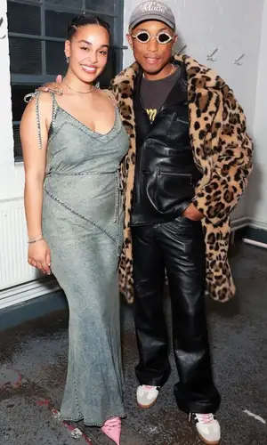Pharrell Williams wearing Celine jacket