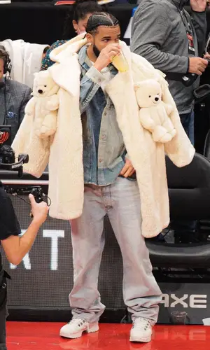 Drake wearing Balenciaga pants