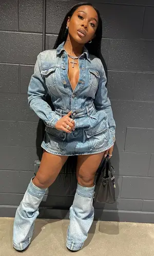 Jayda Wayda wearing Givenchy boots
