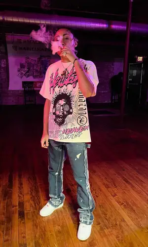 Stunna Gambino wearing Gallery Dept. pants