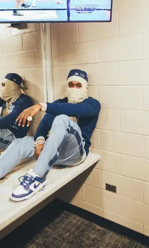 DaBaby wearing Nike sneakers