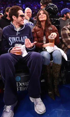 Pete Davidson wearing Sinclair jacket