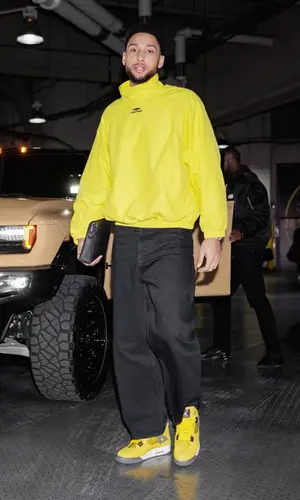 Ben Simmons wearing Jordan sneakers