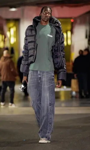Bol Bol wearing Vetements t-shirt