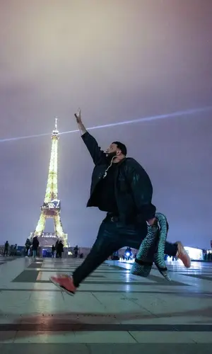 DJ Khaled wearing Balenciaga jeans