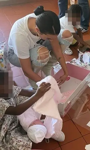 Georgina Rodriguez wearing Stella McCartney t-shirt