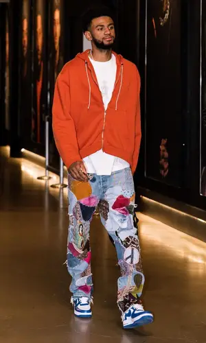 Nickeil Alexander-Walker wearing Louis Vuitton sneakers