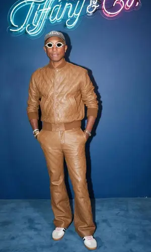 Pharrell Williams wearing Ernest W. Baker jacket