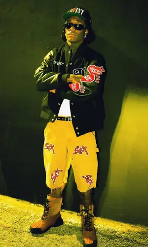 Lil Uzi Vert wearing Saint Michael cap