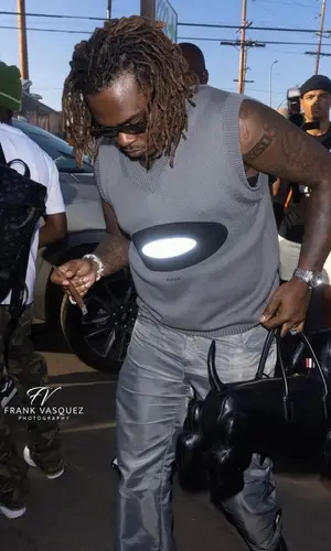 Gunna wearing Code pants