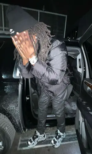 Lucki wearing Balenciaga jacket