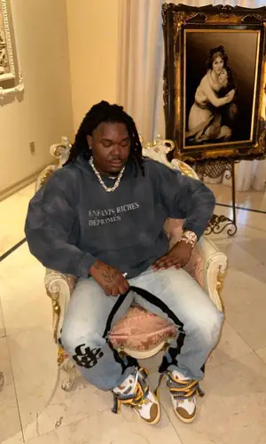 Lucki wearing Gallery Dept. jeans