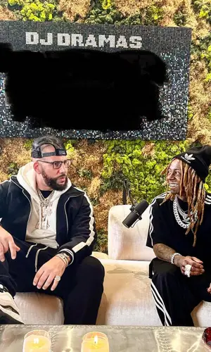 Lil Wayne wearing Adidas t-shirt