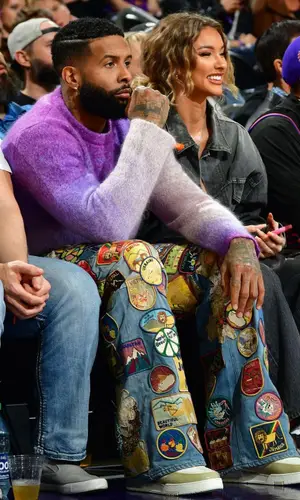 Odell Beckham Jr wearing ERL sweater