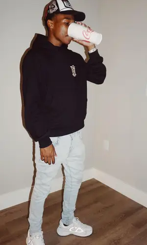 TSM Beeezy wearing Amiri hoody