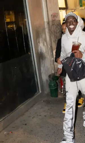 Bobby Shmurda wearing Nahmias pants
