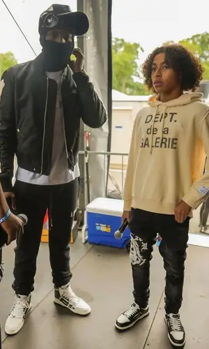 DD Osama wearing Lanvin hoody
