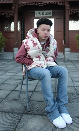 Lil Mosey wearing Amiri jeans
