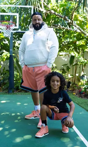 DJ Khaled wearing Jordan hoody