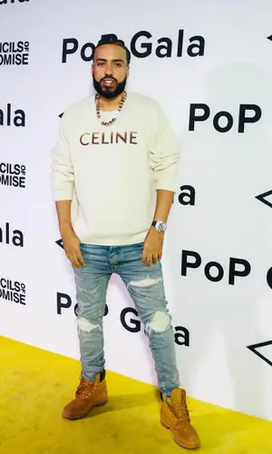 French Montana wearing Timberland boots