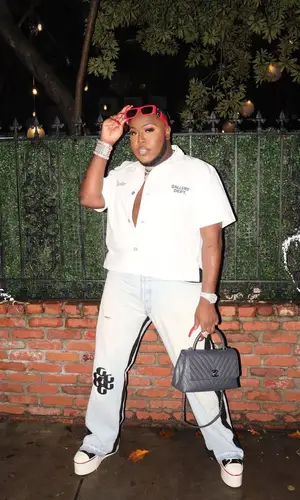 Saucy Santana wearing Gallery Dept. jeans
