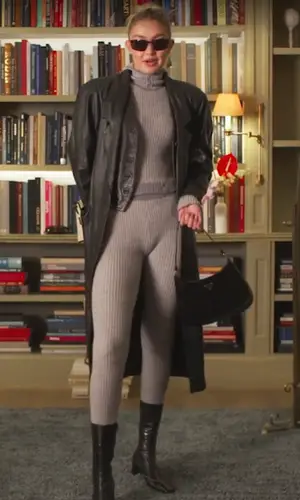 Gigi Hadid wearing Guest In Residence pants