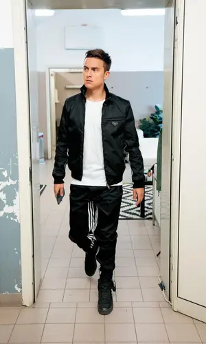 Paulo Dybala wearing Prada pants