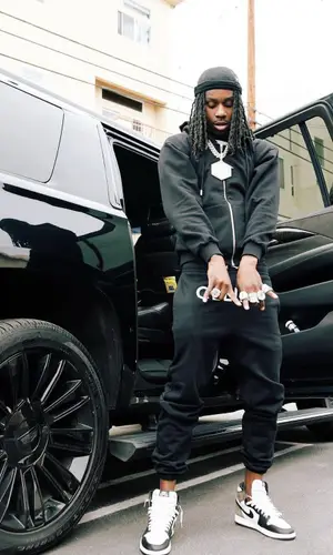 Polo G wearing Nike other