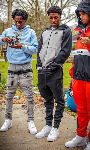 NBA YoungBoy wearing Nike sneakers