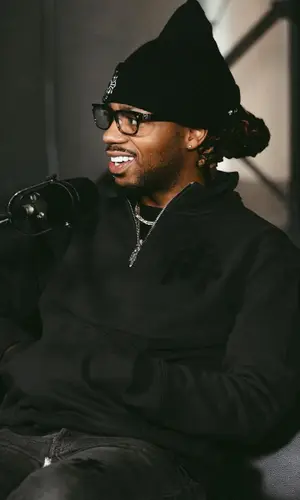 Metro Boomin wearing Chrome Hearts hat