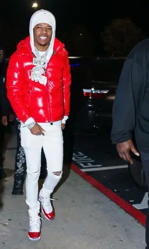 Nardo Wick wearing Amiri jeans