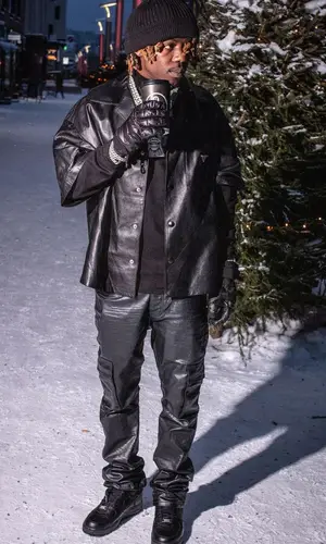 Jackboy wearing Prada glov