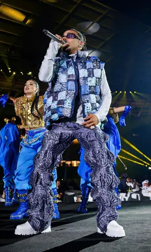 Ozuna wearing Vetements top